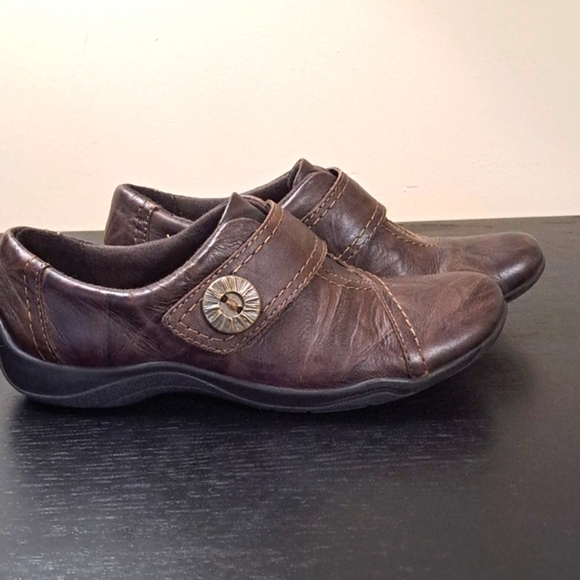 Clarks Women's Artizan Kessa Leather Shoes Brown Size 5 - Picture 3 of 13